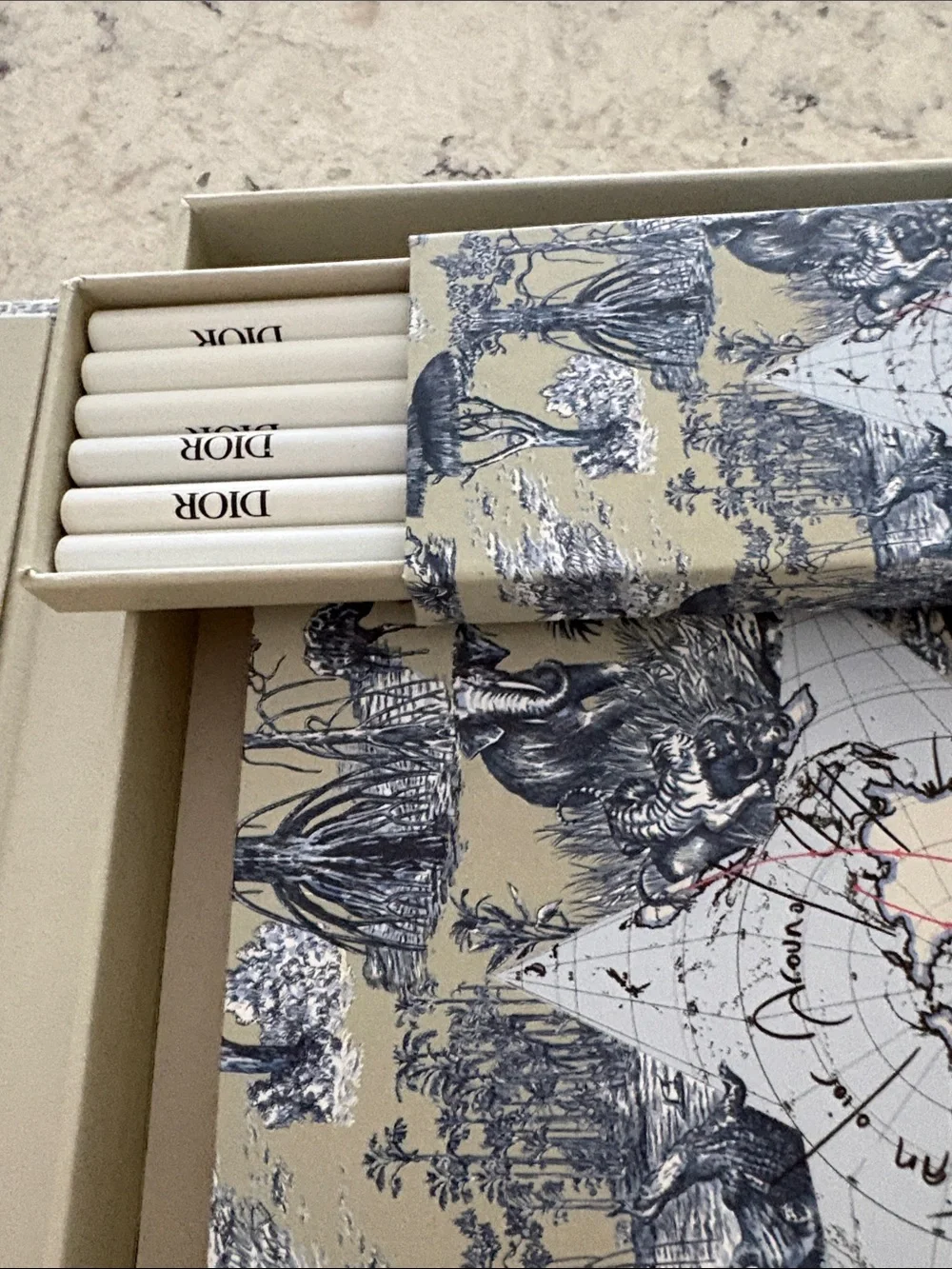Dior office set - notebook, pencils, case and white box